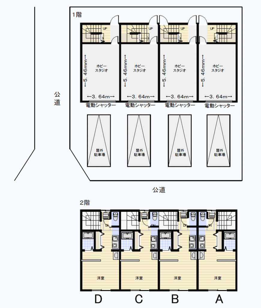 ホビースタジオ鴻巣Ⅱ 間取り図