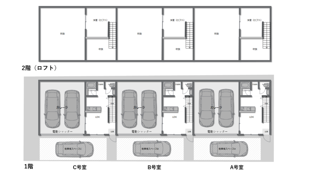 ホビースタジオ川島Ⅱ 間取図