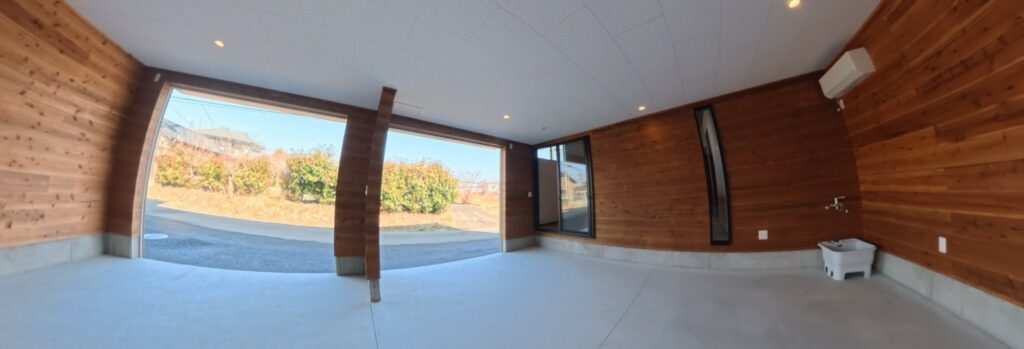 春日部Ⅱ-A号室ガレージ-パノラマ